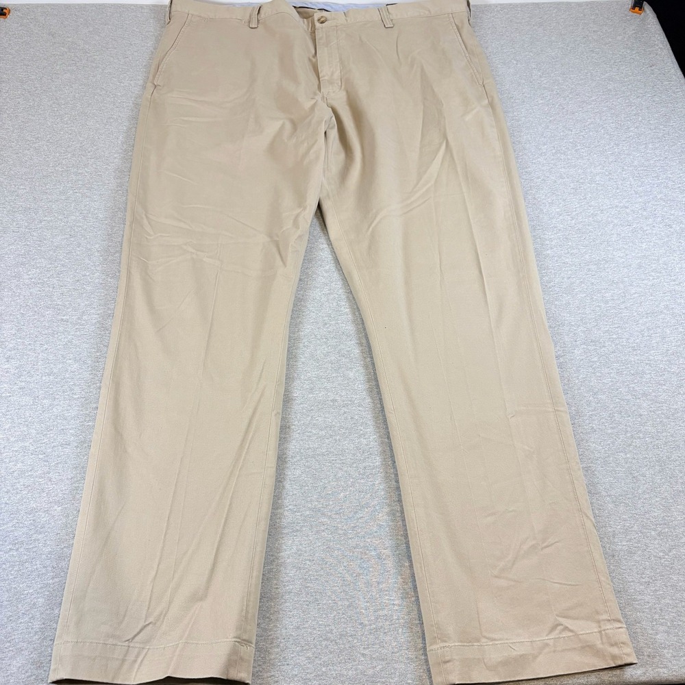 Polo Ralph Lauren Chino Pants Mens 44Bx34 Tan Khaki Stretch Classic Fit Big Tall